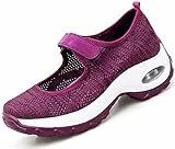 Vorgelen Sandali Sportive Donna Scarpe Basculanti Donna Mesh Scarpe Fitness Dimagranti Scarpe da Camminata Comode Scarpe da Ginnastica Estive Casual Mocassini Sneakers Zeppa