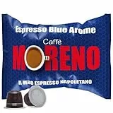 CAFFE' MORENO 100 CIALDE CAPSULE MISCELA ESPRESSO BLUE AROME COMPATIBILITA' NESPRESSO