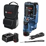 Bosch Professional Wall Scanner D-tect 200 C (2 batterie 12 V, rilevamento di cavi non/sotto tensione, metallo, tubi di plastica, montanti in legno e cavità, USB-C™, L-BOXX) - Amazon Exclusive Set