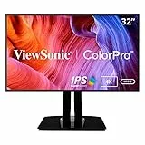 ViewSonic ColorPro VP3268a-4K - LED monitor - 32' (31.5' viewable) - 3840 x 2160 4K UHD (2160p) @ 60 Hz - IPS - 350 cd/m² - 1300:1-5 ms - 2xHDMI, DisplayPort, USB-C - speakers