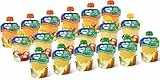 Mellin, Pouch Merenda 100% Frutta con Vitamina C - Mix Gusti - 18 Confezioni da 90 gr