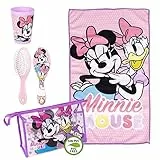 Beauty Case di Minnie - Chiusura a Cerniera - 23 x 15 x 8 cm - Include Accessori - Modello Impermeabile - Ideale da Viaggio - Prodotto Originale Elaborato in Spagna