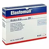 BSN Medical - Benda di fissaggio elastica Elastomull, 4 m x 4 cm, colore: Bianco