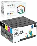 Topkolor 963XL Remanufactured Rigenerato Cartucce d'inchiostro Sostituzione per HP 963 963XL Compatibile con HP OfficeJet Pro 9012 9010 9020 9022 9025 9014 9015 9016 9018 9019 stampante 4 Pezzi