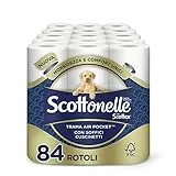 Scottonelle Carta Igienica Soffice e Trapuntata, Confezione da 84 Rotoli (6x14)