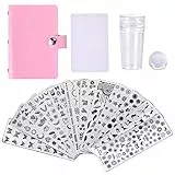 Modelli di Decorazione per Unghie, Queta 12 Piatti Set di Nail Art Stamping, Strumenti per Nail Art DIY con Vari Motivi, per il Negozio del Salone di Casa