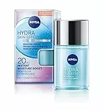 NIVEA Hydra Skin Effect 20 Sec Siero viso con acido ialuronico puro (100 ml), siero idratante istantaneo, prepara la pelle per la cura di giorno e di notte