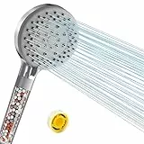 Soffione Doccia Alta Pressione con Filtro,Soffione Doccia Risparmio Idrico con 5 Modalità,Doccia Soffione con Triplo Filtro,Soffione Doccia Risparmio Idrico alta Pressione con Filtro, 1.75GPM/min