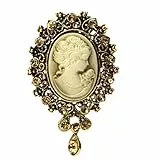 SimpleLife Lady Spilla Pendente Spilla Vintage Cameo Stile Vittoriano Festa di Nozze per Le Donne Accessori per Ragazze