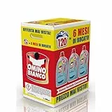 Omino Bianco - Detersivo Lavatrice Liquido, 120 Lavaggi, Rispetta Colori e Tessuti, Fresco Profumo con Essenza di Muschio Bianco, 2000 ml x 3 Confezioni