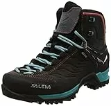 SALEWA Ws Mountain Trainer Mid Gore-tex, Scarponi da trekking e da escursionismo Donna, Magnet/Viridian Green, 38.5 EU