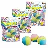 CRAZE- 9 Set Bombe Arcobaleno profumata Effetto effervescente Bolle di Sapone Bambini per Vasca da Bagno o Piscina Gonfiabile. Idea Regalo Originale, Multicolore, 30448