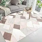 N / A Tappeto da Salotto Moderno Disegno Geometrico - Marmo Rosa Tappeto Moderno Interno di casa Ufficio Carpet 50CMx80CM,160cmx230cm