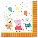 amscan- Tovaglioli Peppa Pig, 9906331