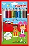 Matita colorata - STABILO color - Astuccio da 18 - Colori assortiti