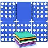 BoxLegend Piega Magliette Abbigliamento Veloce e Conveniente per Piega Camicie Piegare Magliette Plastica Durevole Blu