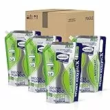 Milmil Detergente Liquido Refresh Multitask 3 in 1 Mani Viso Corpo, Rinfrescante e Rivitalizzante, con Antibatterico Naturale, Sport Eco Pack, Busta Maxi Ricarica - 4 x 1500 ML