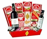 LE CADEAU| Confezione Regalo 'Vassoio Grana Padano', Cesto Alimentare Natalizio 10 Pezzi, Grana Padano, Salame, Aceto Balsamico, Cotechino, Lenticchie, Vino e Tanto Altro, Idea Regalo Natale