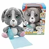 Emotion Pets Cry Pets Peluche Interattivo, Colore Grigio, 22 cm, MTC00000