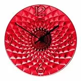 Guzzini Orologio da Parete, Rosso, 10 x 36,5 cm