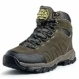 Jack Walker Comodi stivali da passeggio da uomo in colore verde – scarpe da trekking ed escursionismo impermeabili da uomo JW1985, Verde, 42 2/3 EU