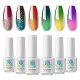 RSTYLE Smalto Semipermanente, 6 Colori 5ML Smalti Semipermanenti per Unghie da UV LED Gel Nail Polish Professionali Soak Off Manicure Set… (2)