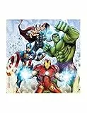 Procos- Tovaglioli Carta FSC Marvel Avengers Infinity Stones (33x33cm, Doppio Velo), 20 Pezzi, Multicolore, 93873