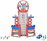 Paw Patrol, Mega Quartiere Generale Film! Alta 91,4 cm, con 6 Personaggi e Veicolo Film Inclusi, luci e Suoni, Giocattoli per Bambini dai 3 Anni in su