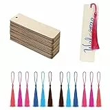 Segnalibri in Bianco in Legno Set,Segnalibro Legno,Segnalibro,Segnalibri,Etichetta in Legno,Segnalibri Legno,per Libri Fai da Te Decorazioni Fatte a Mano Tag Regali,13 Pezzi
