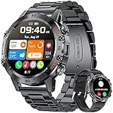LIGE Smartwatch Uomo, Orologio Intelligente da 1,39' con Frequenza Cardiaca, Pressione Sanguigna, Monitor del Sonno per Android iOS, 100+ Modalità Sportive Fitness Tracker, IP67, Chiamate Bluetooth