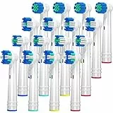 REDTRON Ricambi Spazzolini Elettrici Oral B,16 Pezzi Testine Ricambio per Oral B, Pienamente Compatibile con Braun Oral-B Vitality, Precision, Floss, Cross e Whitening