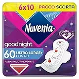 NUVENIA Ultra Notte Ali 60 assorbenti, 6 confezioni da 10 assorbenti