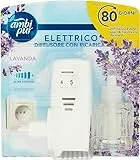 Ambi Pur Profumatore per Ambienti, Diffusore Ambiente e 1 Ricarica, Fragranza Lavanda, Deodorante Ambienti Elimina Odori, Fino a 80 Giorni di Profumo per Ricarica