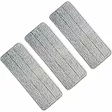 Midyb Mop Pads, 3 pezzi in microfibra per mocio mocio B0BR9RD2LN, panno di ricambio per legno duro, marmo, piastrelle, 32 x 12,5 cm