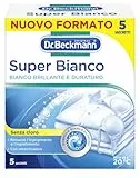 Dr. Beckmann Super Bianco | Rimuove l'ingrigimento | Combatte l'ingiallimento | Rende la biancheria bianca più bianca | 5 x 40 g