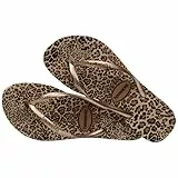 Havaianas Slim Animals, Flip flops Donna, Beige, 37/38 EU