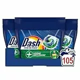 Dash Power Pods Detersivo Lavatrice In Capsule, 105 Lavaggi (35x3), Azione Anti-Odore, Combatte I Cattivi Odori, Efficace Anche A Freddo E In Cicli Brevi