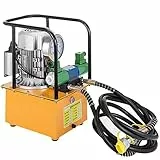 VEVOR Pompa Idraulica Elettrica 220v, 1400 Giri/min, Serbatoio della Pompa Idraulica Elettrica 750W, Pompa Idraulica ad Aria con Manometro Preciso, per Incarichi Come Sollevamento, Pressatura