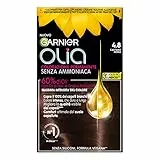 Garnier Olia Tinta Capelli, Colorazione Permanente Senza Ammoniaca, Formula Vegana, Castano Moka