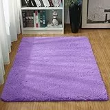 Txyk Tappeto morbido per soggiorno, moderno, ultra morbido, adatto per camera da letto, bambini, decorazione per la casa, 60 x 120 cm, colore: Viola