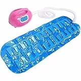 YSDQ Tappetino per Massaggio a Bolle per Vasca da Bagno, Bagnoschiuma con Pompa ad Aria motorizzata Macchina del Dispositivo di idroterapia, Spa con Riscaldamento con Tubo dell'Aria