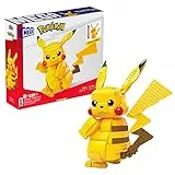 MEGA Pokémon - Pikachu Gigante da 30,5 cm, da costruire, da oltre 600 pezzi, Giocattolo per Bambini 6+ Anni, FVK81