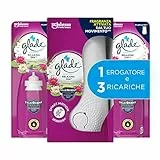Glade Sense & Spray Profumatore per Ambienti con Olii Essenziali e Sensore di Movimento, Fragranza Relaxing Zen, Confezione da 1 Diffusore e 3 Ricariche