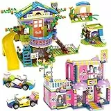 Friends Tree House Building Block,Set di blocchi da costruzione per parrucchieri, STEM Best Learning e Roleplay per bambini, ragazzi e ragazze dai 6 ai 12 anni (1193 pezzi)