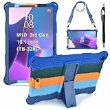 KATUMO Cover Silicone per Lenovo Tab M10 (3rd Gen) 10.1 TB-328FU 2022 Custodia Protettiva Antiurto con Cordino e Penna Stilo Cover Morbida per Lenovo Tab M10 10.1 Pollici 2022