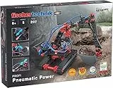 Fischertechnik 533874 Profi Pneumatic Power – Costruzioni 8 Anni, Gioco Meccanico Bimbi, Gru Giocattolo e Altri 4 modellini per Bambini da Costruire, Multicolore