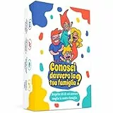Conosci davvero la tua famiglia? Un gioco divertente Pieno di indovinelli, quiz e sfide per scoprire chi conosce meglio la propria famiglia! Gioco di società da Tavolo