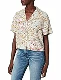 URBAN CLASSICS Camicia Donna Estiva a Manica Corta in Viscosa, Camicia Hawaiana Donna con Motivo Floreale, Chiusura a Bottoni, Taglie XS - 5XL