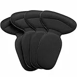 2 Paia Cuscino Autoadesivo Impugnatura per Tallone Imbottiture per Calzature Solette Imbottite Protezione per Cura di Piedi Inserti Appiccicosi per Donna Uomo (Nero)