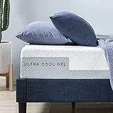 ZINUS Materasso in memory foam con gel ultra rinfrescante | Materasso adattabile a 7 zone | 120 x 190 cm | Altezza 20 cm | Schiuma in gel rinfrescante | Materasso arrotolabile | OEKO-TEX